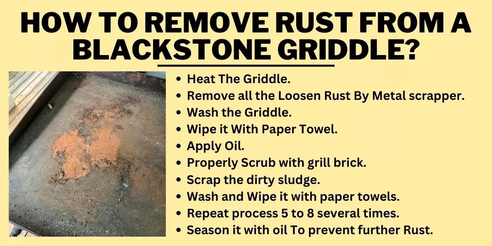 How to Remove Rust from a Blackstone griddle tutorial