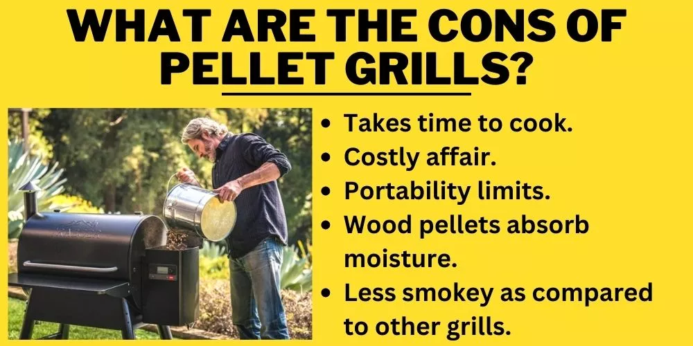 What are the cons of pellet grills