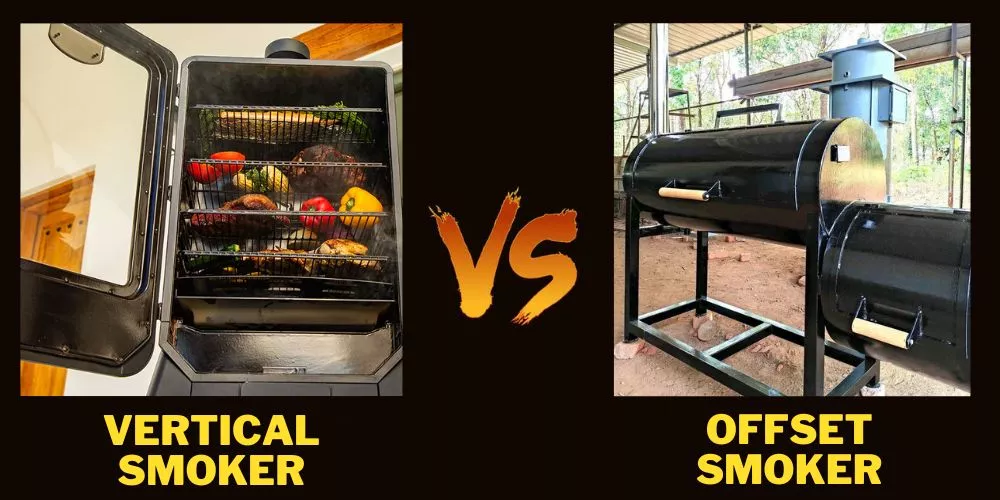Vertical smoker vs. Offset smoker (detail comparison)